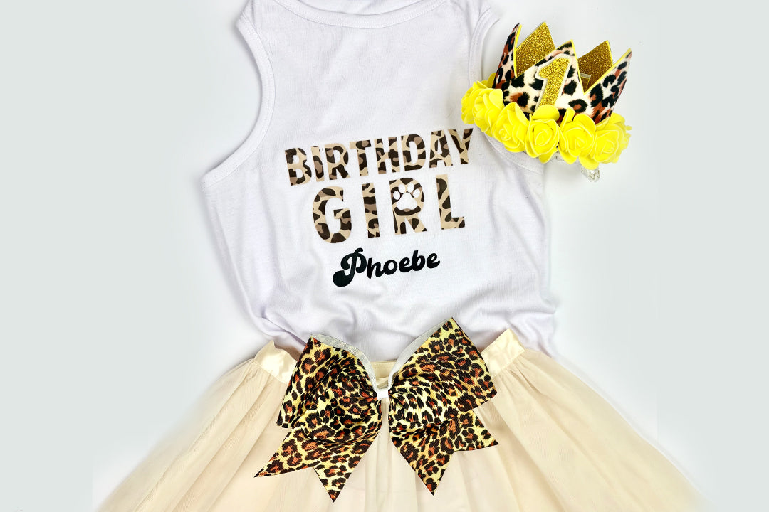 Personalized Birthday Girl Outfit | The Yellow Cheetah